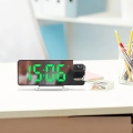ZEGAR ELEKTRONICZNY NOWOCZESNY CYFROWY LED BUDZIK Z PROJEKTOREM LASEROWYM