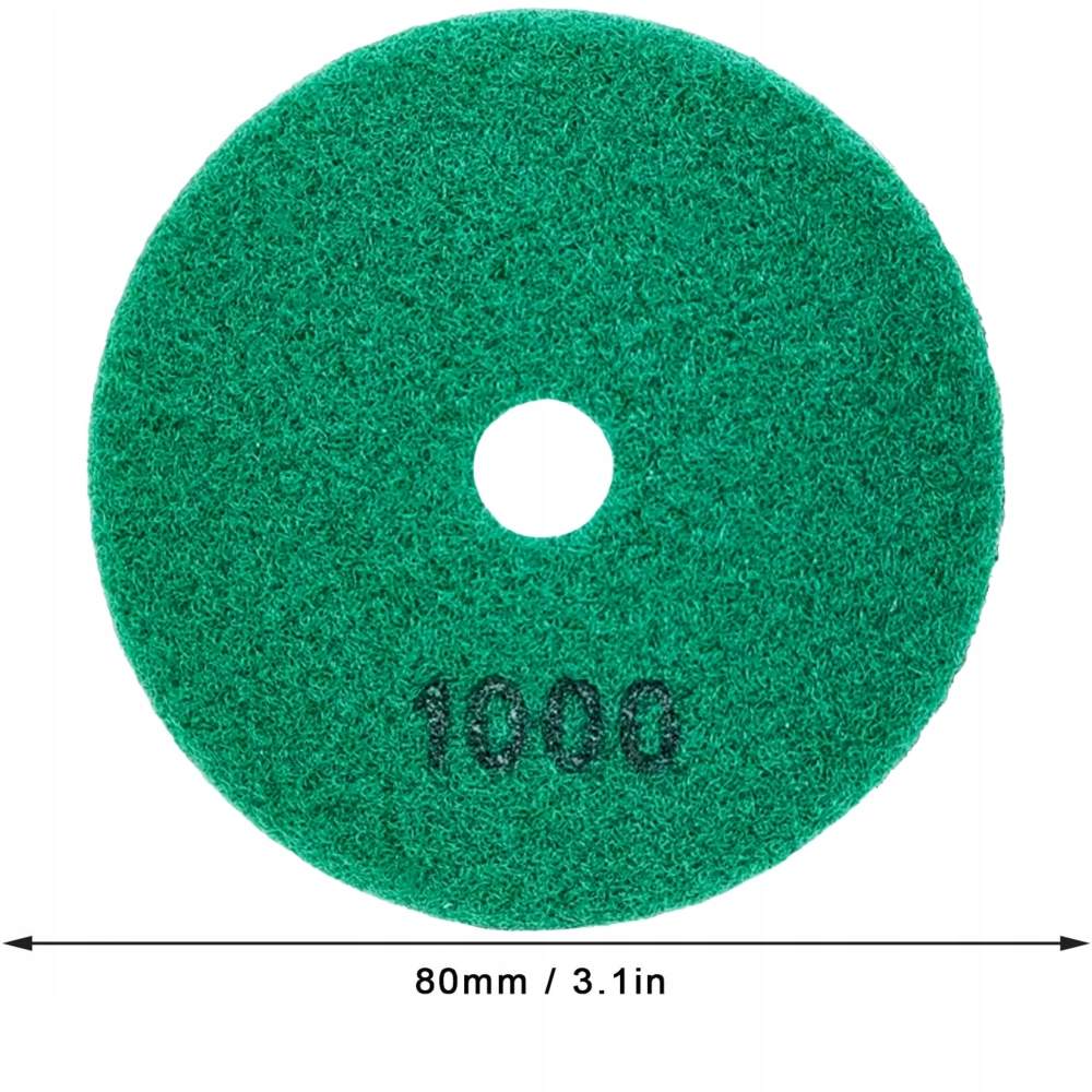 10X TARCZA DIAMENTOWA POLERSKA 80MM DO SZLIFOWANIA PŁYTEK NA RZEP 1000