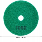 10X TARCZA DIAMENTOWA POLERSKA 80MM DO SZLIFOWANIA PŁYTEK NA RZEP 1000