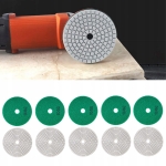 10X TARCZA DIAMENTOWA POLERSKA 80MM DO SZLIFOWANIA PŁYTEK NA RZEP 1000