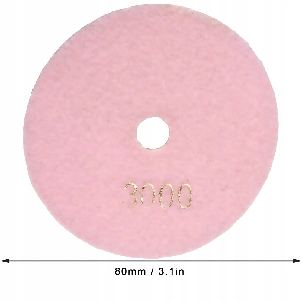 10X TARCZA DIAMENTOWA POLERSKA 80MM DO SZLIFOWANIA PŁYTEK NA RZEP 3000