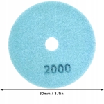 10X TARCZA DIAMENTOWA POLERSKA 80MM DO SZLIFOWANIA PŁYTEK NA RZEP 2000