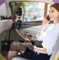 WENTYLATOR WIATRAK SAMOCHODOWY OBROTOWY PODWÓJNY DO AUTA 360 USB CZARNY