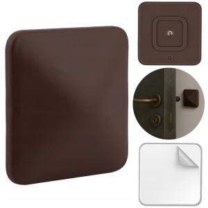 WANDSTOSSFÄNGER SELBSTKLEBEND QUADRATISCH BEGRENZUNG 50X50 MM BRAUN