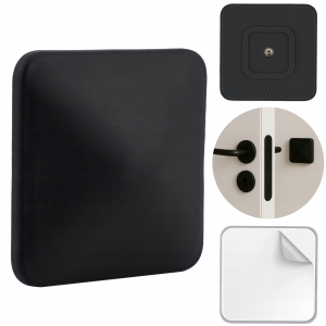 TÜRSTOSSFÄNGER SELBSTKLEBEND QUADRATISCH 50X50 MM SCHWARZ
