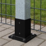 PODSTAWA SŁUPA PRZYKRĘCANA KOTWA CZARNA 120x120 WSPORNIK ALTANKA OGRÓD