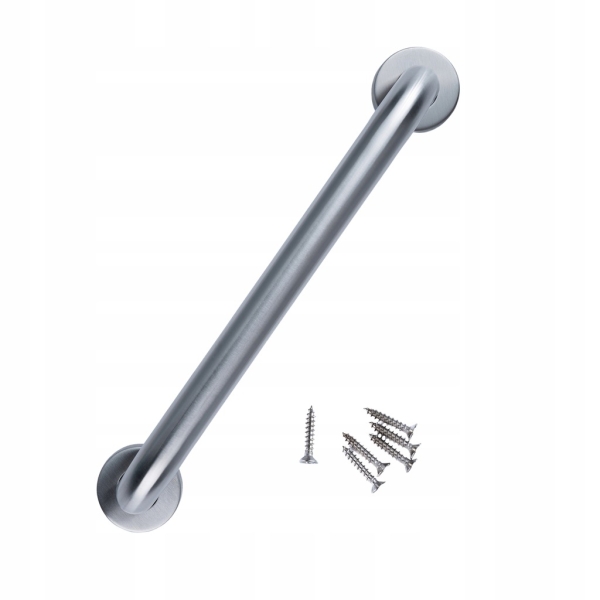 RĄCZKA UCHWYT DRZWIOWY ANTABA DRZWIOWA PORĘCZ 30 cm SREBRNA INOX POJEDYNCZA