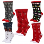 WEIHNACHTSSOCKEN BAUMWOLLE WEIHNACHTSSOCKEN UNISEX 5 PAAR GRÖSSE 37-43