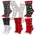 SKARPETY ŚWIĄTECZNE BAWEŁNIANE SKARPETKI NA ŚWIĘTA UNISEX 5 PAR ROZM 37-43
