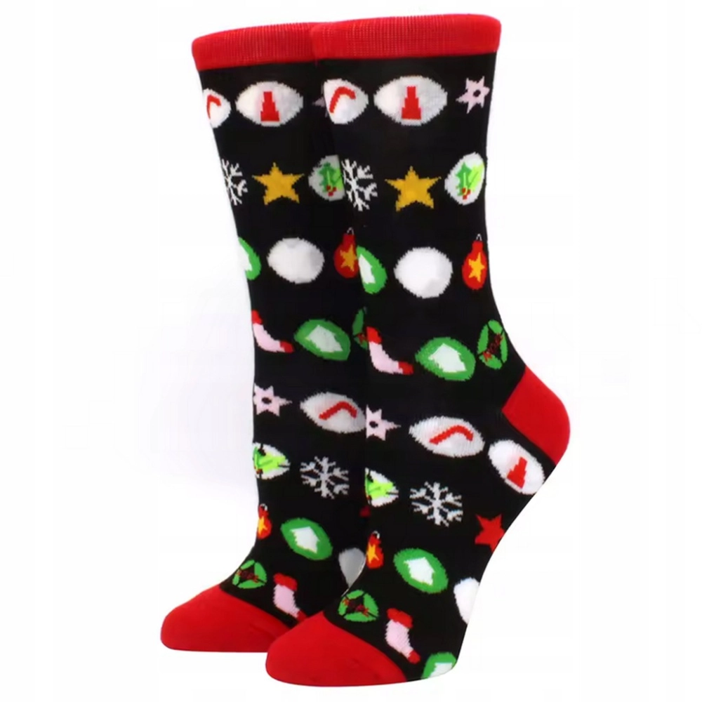 SKARPETY ŚWIĄTECZNE BAWEŁNIANE SKARPETKI NA ŚWIĘTA UNISEX 5 PAR ROZM 37-43