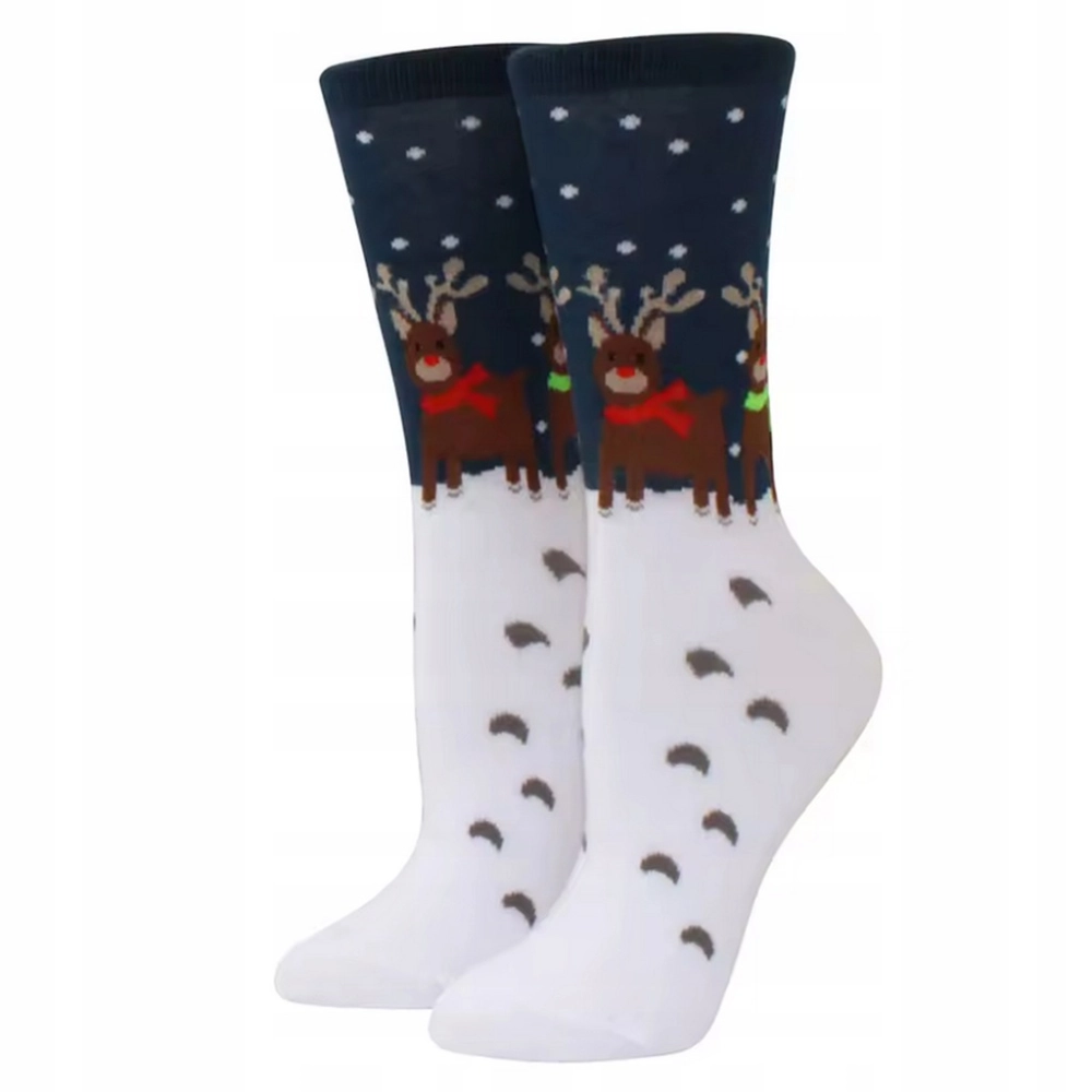 SKARPETY ŚWIĄTECZNE BAWEŁNIANE SKARPETKI NA ŚWIĘTA UNISEX 5 PAR ROZM 37-43