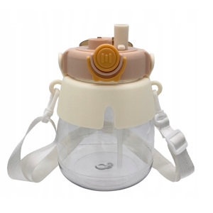 TRINKFLASCHE MIT STROHHALM TRINKFLASCHE FÜR SCHULE KINDERGARTEN LEINE FÜR KINDER 1L