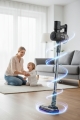 ODKURZACZ 3W1 ELEKTROSZCZOTKA LED PIONOWY RĘCZNY BEZPRZEWODOWY BEZWORKOWY
