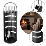 KAMIN-SET FIREPELLER STAND KAMIN-WERKZEUGSATZ SCHWARZ EDELSTAHL