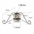 STOJAK CHOINKOWY Z MISĄ DUŻY 100 mm ZBIORNIK DONICA POD CHOINKĘ DRZEWKO