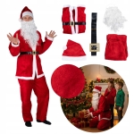 Weihnachtsmannkostüm, Plüsch-Weihnachtsmannkostüm