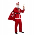 KOSTIUM ŚWIĘTEGO MIKOŁAJA STRÓJ PRZEBRANIE NA ŚWIĘTA GWIAZDOR ZESTAW 8 ele