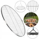 RUSZT DO GRILLA OGNISKA NIERDZEWNY OKRĄGŁY WISZĄCY FI 80 CM DO GRILLOWANIA