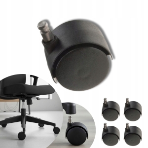 Lenkrollensatz mit 4 Stück und Stift FI, 40 mm Rollen für Stuhltisch