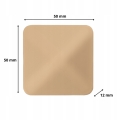 ODBOJNIK SAMOPRZYLEPNY 5X5 ŚCIENNY NAKLEJANY 50X50 MM BEŻOWY KOMPLET 10 SZT