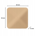 ODBOJNIK SAMOPRZYLEPNY 5X5 ŚCIENNY NAKLEJANY 50X50 MM BEŻOWY KOMPLET 10 SZT