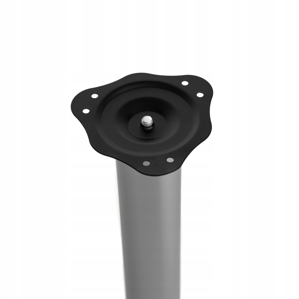 NOGA MEBLOWA ZESTAW 4 NÓG FI 60 MM DO STOŁU BLATU 71 CM OKRĄGŁA ALUMINIUM
