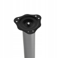 NOGA MEBLOWA ZESTAW 4 NÓG FI 60 MM DO STOŁU BLATU 71 CM OKRĄGŁA ALUMINIUM