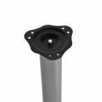 NOGA MEBLOWA ZESTAW 4 NÓG FI 60 MM DO STOŁU BLATU 71 CM OKRĄGŁA ALUMINIUM