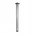 NOGA MEBLOWA FI 60 MM DO STOŁÓW MEBLI BLATÓW H 710 OKRĄGŁA STAL ALUMINIUM