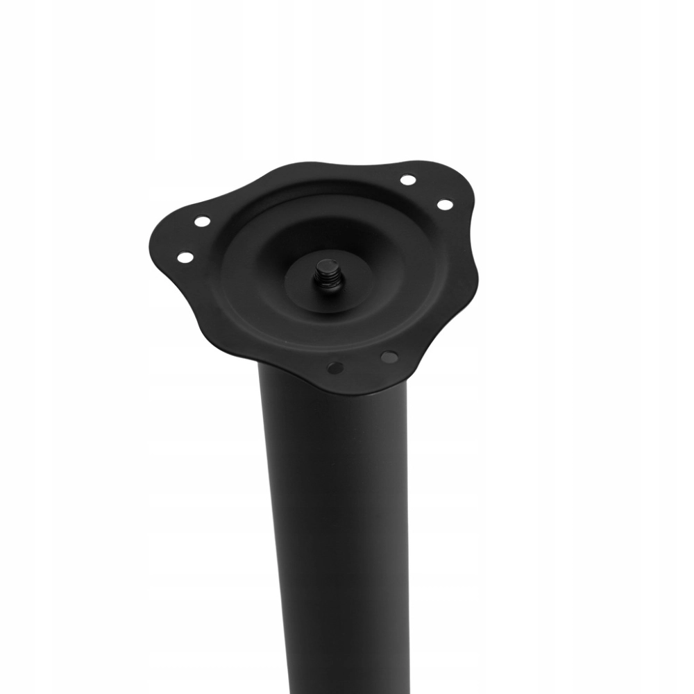 ZESTAW NÓG MEBLOWYCH FI 60 NOGA CYLINDRYCZNA DO MEBLI 71 CM 4 SZT CZARNY