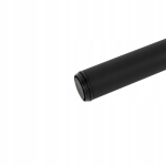 ZESTAW NÓG MEBLOWYCH FI 60 NOGA CYLINDRYCZNA DO MEBLI 71 CM 4 SZT CZARNY