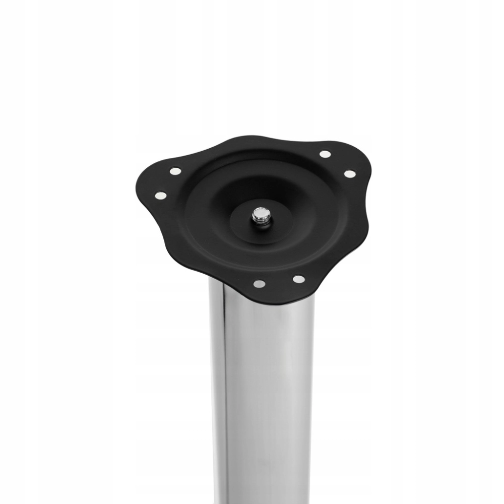 KOMPLET NÓG MEBLOWYCH FI 60 DO BLATU NOGA DO MEBLI 71 CM 4 SZT METAL CHROM