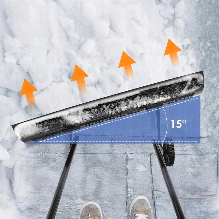 ŁOPATA DO ŚNIEGU PŁUG ODŚNIEŻARKA ZGARNIACZ MOCNY NA KÓŁKACH SZUFLA 95CM