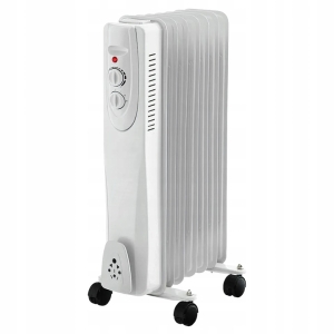 Elektrischer Ölradiator mit Energiesparthermostat, 1500 W, 7-Rippen, groß