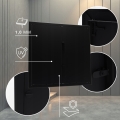 DRZWICZKI REWIZYJNE MASKUJĄCE OSŁONA 100X120 CM REWIZJA METALOWA CZARNA