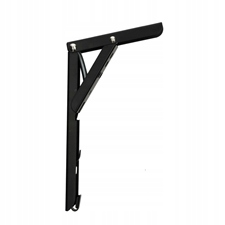 KĄTOWNIK SKŁADANY 250x1.4mm CZARNY MATOWY STALOWY Z MECHANIZMEM SPRĘŻYNOWYM
