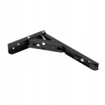 KĄTOWNIK SKŁADANY 250x1.4mm CZARNY MATOWY STALOWY Z MECHANIZMEM SPRĘŻYNOWYM