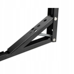 KĄTOWNIK SKŁADANY 250x1.4mm CZARNY MATOWY STALOWY Z MECHANIZMEM SPRĘŻYNOWYM