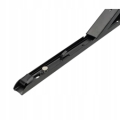 KĄTOWNIK SKŁADANY 200x1.4mm CZARNY MATOWY STALOWY Z MECHANIZMEM SPRĘŻYNOWYM