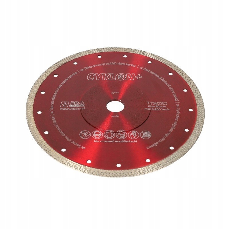 TARCZA DIAMENTOWA SUPERCIENKA 250x10x2.0 25.4 GRES