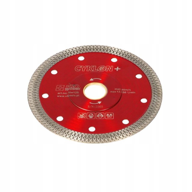 TARCZA DIAMENTOWA SUPERCIENKA 125x10x1.2 22,2 GRES