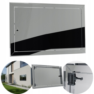 Inspektionsklappe, Abdeckkappe, Revisionsluke, 70 x 40 cm, Edelstahl