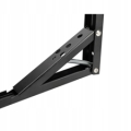 KĄTOWNIK SKŁADANY 300x1.4mm CZARNY MATOWY STALOWY Z MECHANIZMEM SPRĘŻYNOWYM