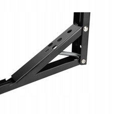KĄTOWNIK SKŁADANY 350x1.4mm CZARNY MATOWY STALOWY Z MECHANIZMEM SPRĘŻYNOWYM