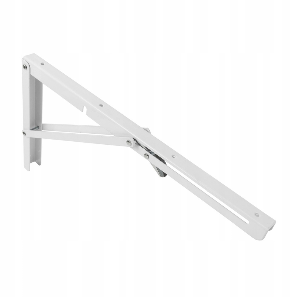 KĄTOWNIK SKŁADANY 200x105x1.5mm BIAŁY STALOWY Z MECHANIZMEM SPRĘŻYNOWYM
