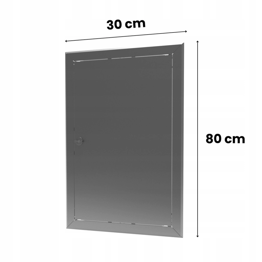 DRZWICZKI REWIZYJNE MASKUJĄCE ZE STALI NIERDZEWNEJ OSŁONA INSTALACJI 30X80