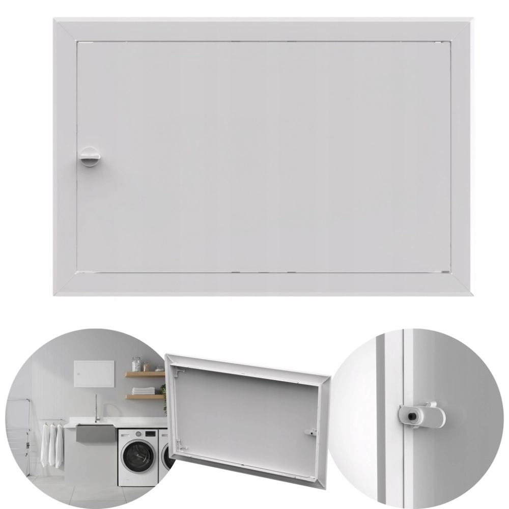 DRZWICZKI REWIZYJNE MASKUJĄCE OSŁONOWE REWIZJA KLAPA 70X30 CM METAL BIAŁE