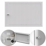 DRZWICZKI REWIZYJNE MASKUJĄCE OSŁONOWE REWIZJA KLAPA 70X30 CM METAL BIAŁE