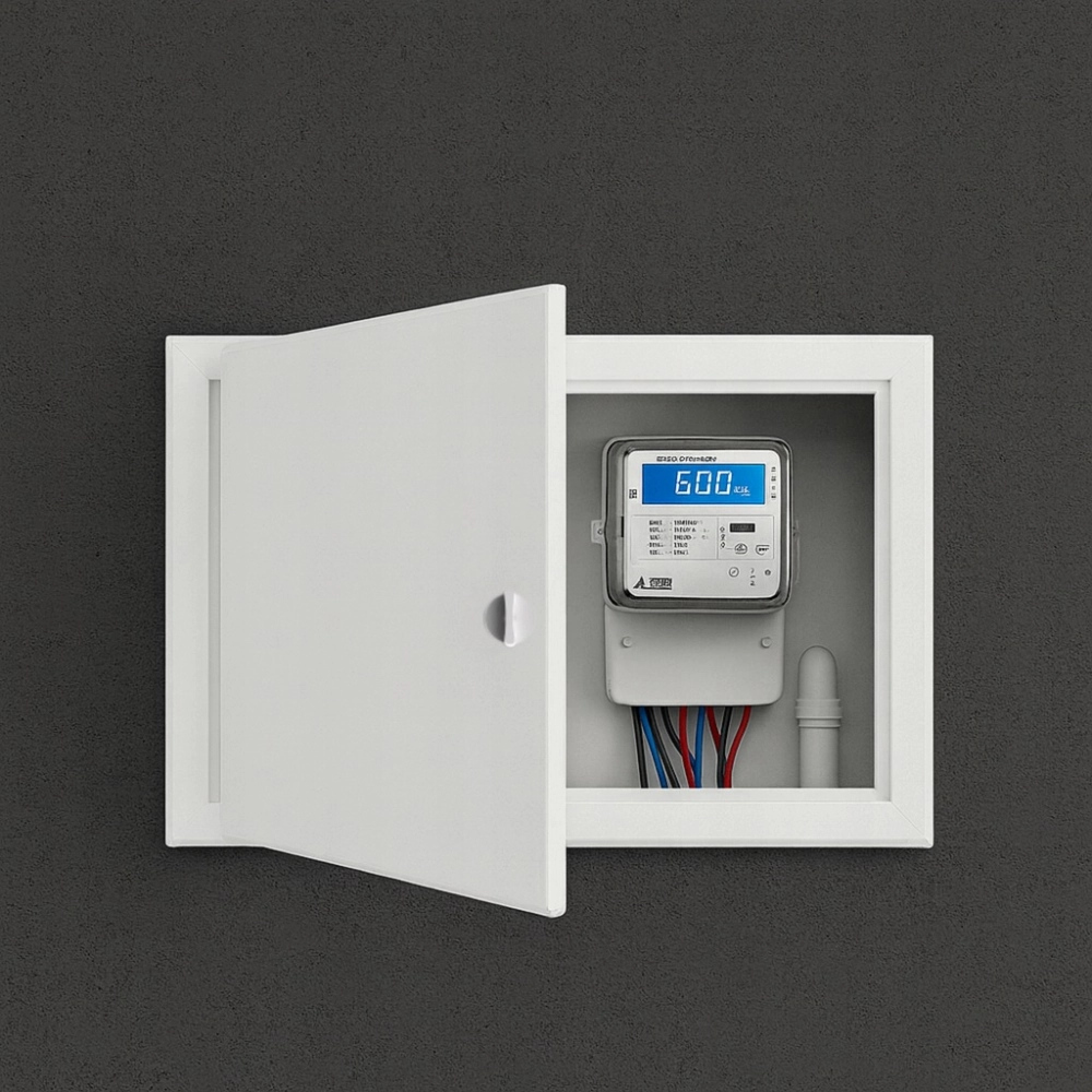 DRZWICZKI REWIZYJNE OSŁONA INSTALACJI REWIZJA 40X30 CM METALOWE BIAŁE