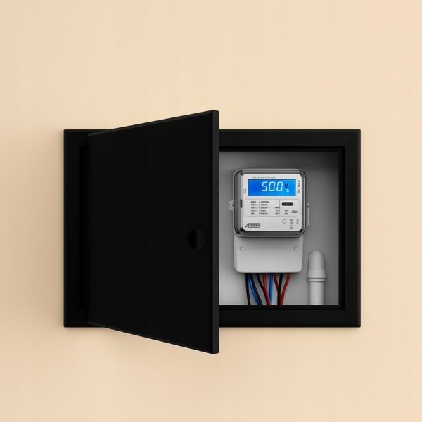 DRZWICZKI REWIZYJNE OSŁONA INSTALACJI REWIZJA KLAPA 70X30 CM METAL CZARNE